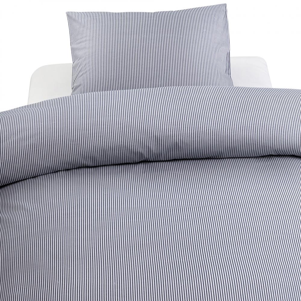 Påslakanset Spjälsäng Stripe Marin