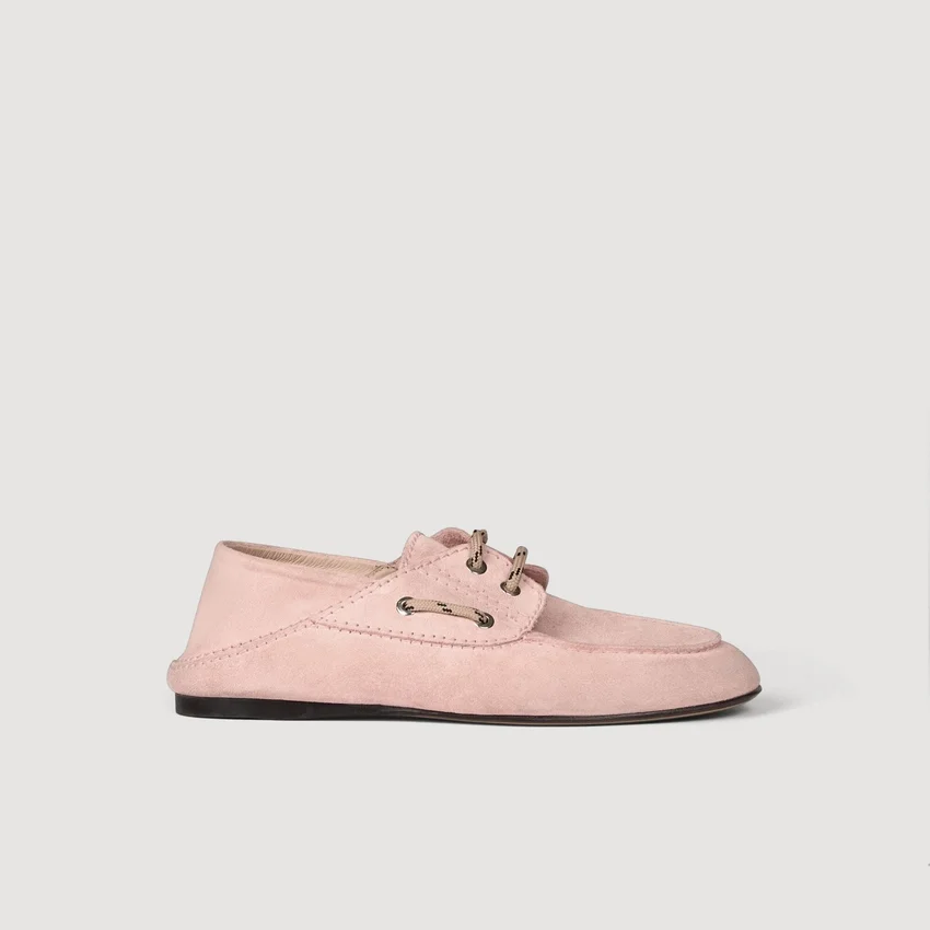 Loafers i mocka i båtsko-stil - Bild 2