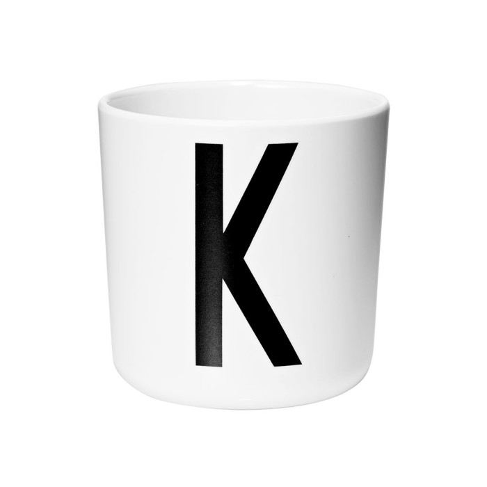 Mugg Ecozen Bokstav K Melamin Vit 7 cm - Bild 2