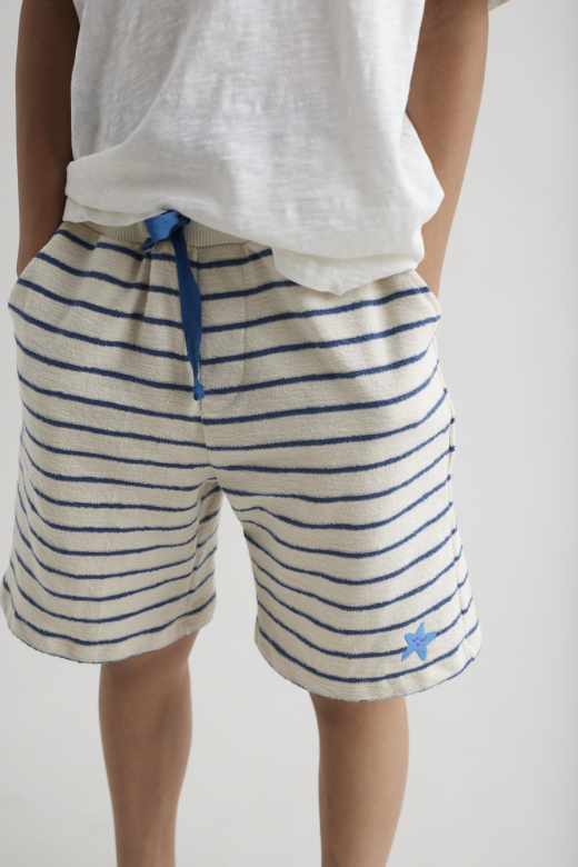 Shorts Organic Crepe Stripe Bermuda - Bild 4