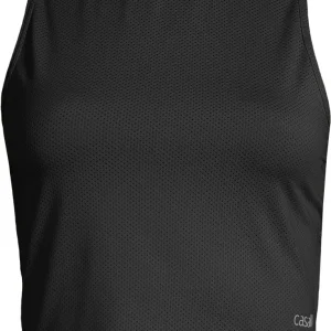 Topp Laser Mesh Crop Top
